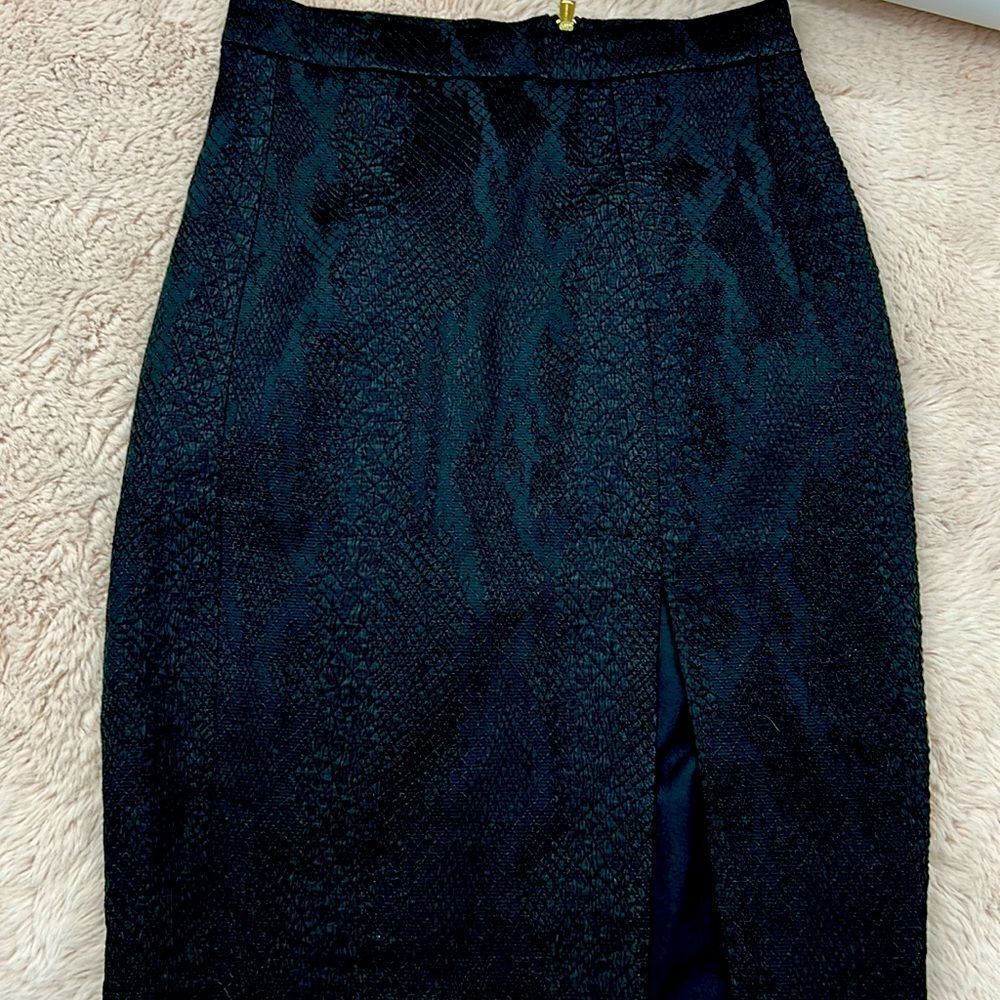 Altuzarra for Target snake print textured size 2 black skirt